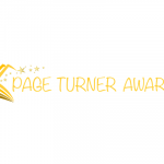 Page turner awards logo in gold with golden stars